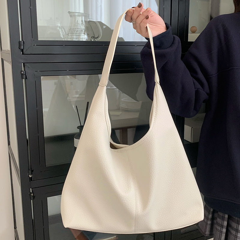 High-capacity Soft Leather Tote