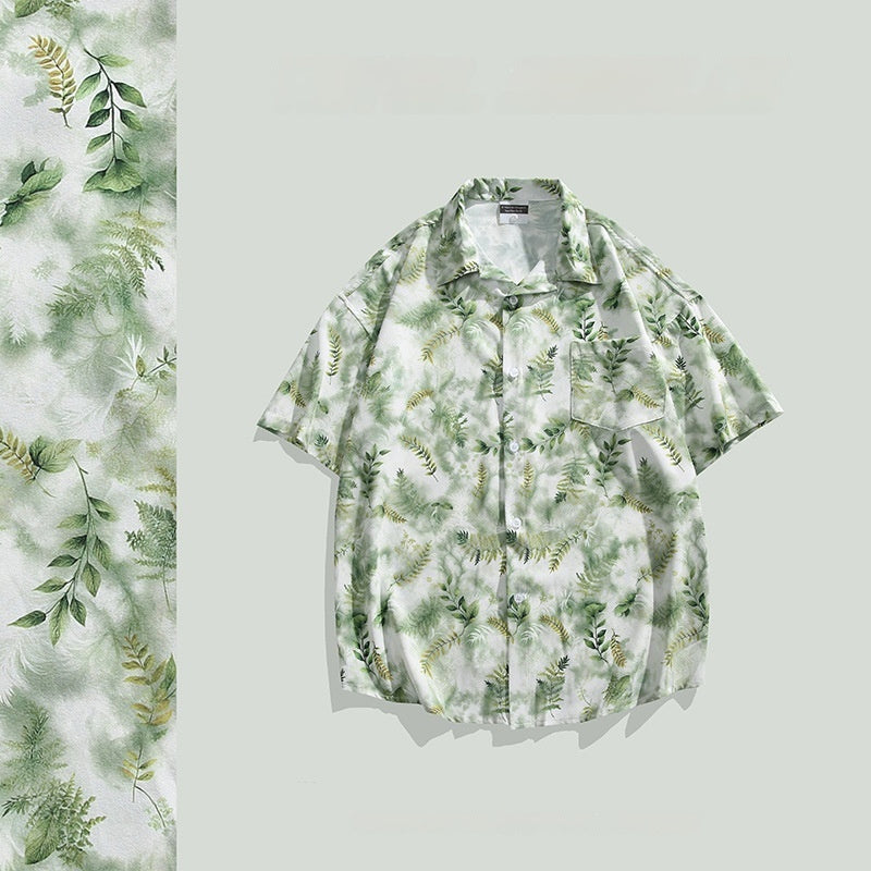 Hawaiian Printed Short Sleeve Shirt