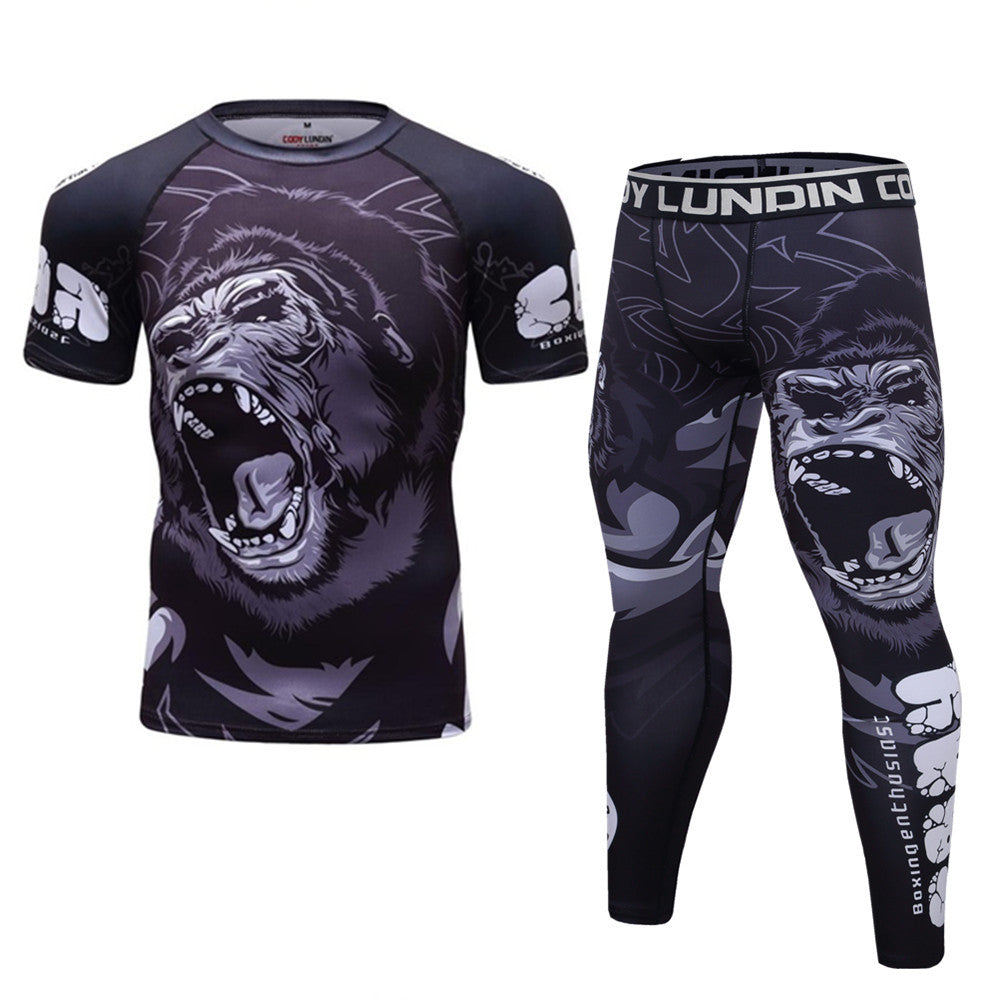 Elastic Compression Wear-Resistant Training Suit