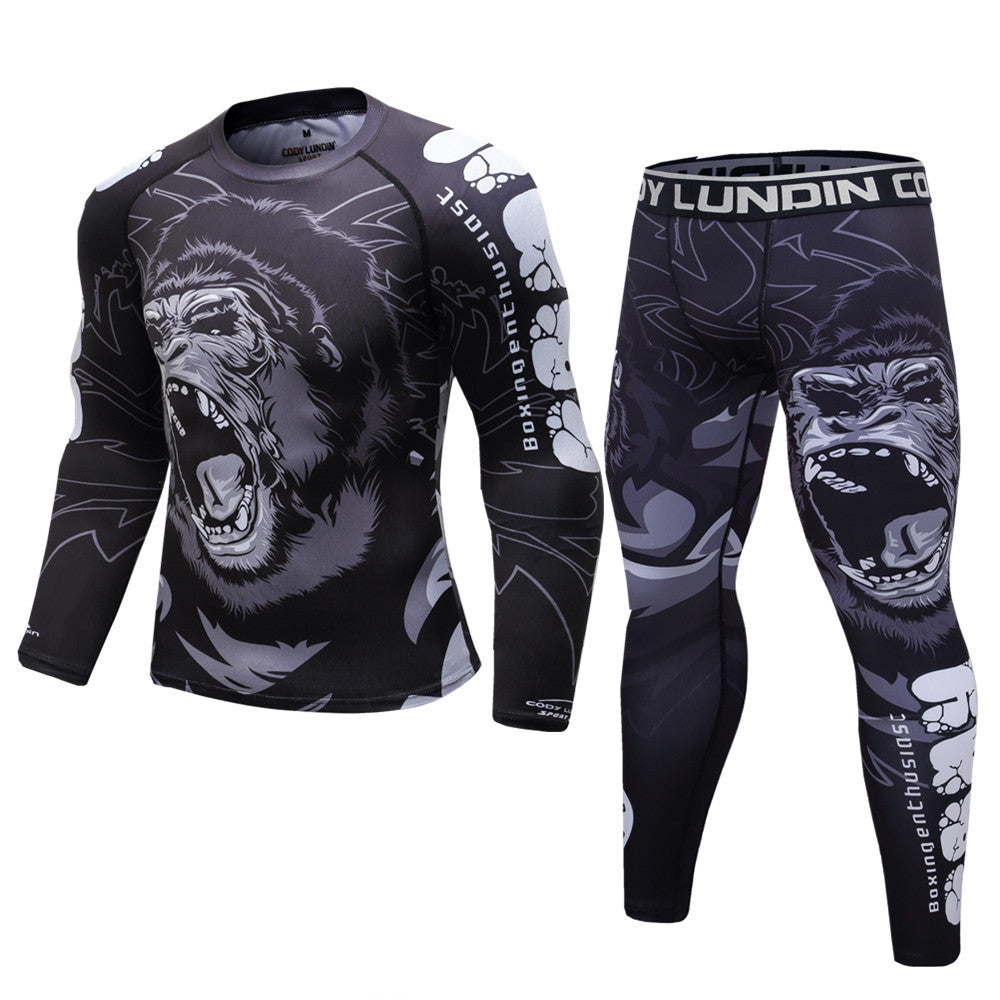 Elastic Compression Wear-Resistant Training Suit