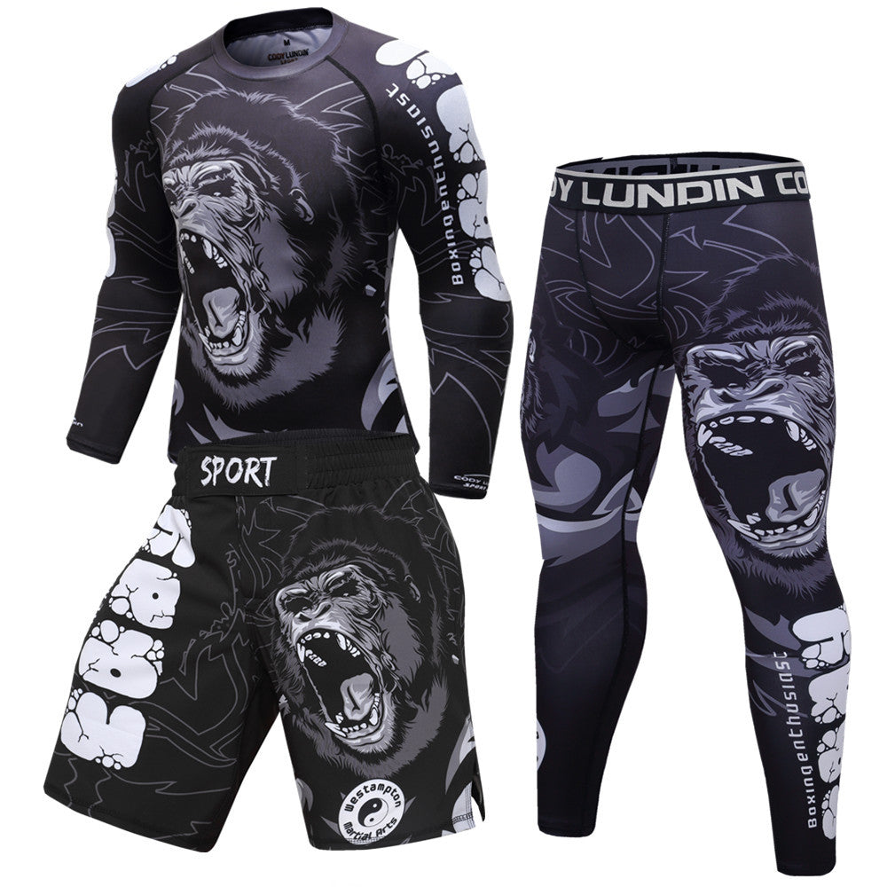Elastic Compression Wear-Resistant Training Suit