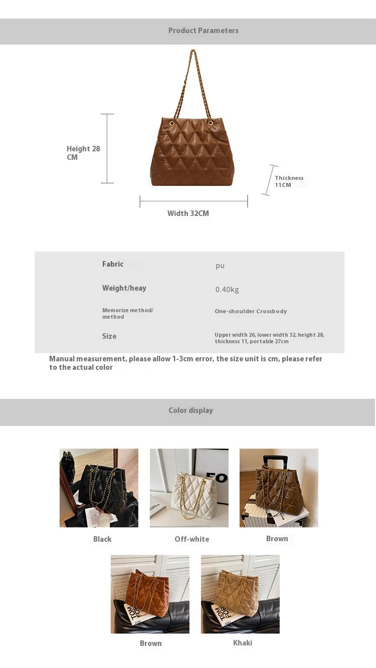 Advanced Texture Large Capacity Shoulder Bag