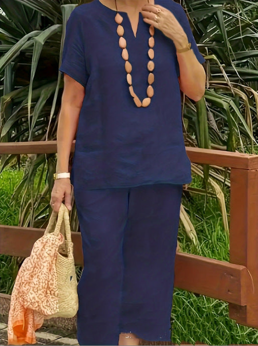 Loose Casual Summer Pants Suit
