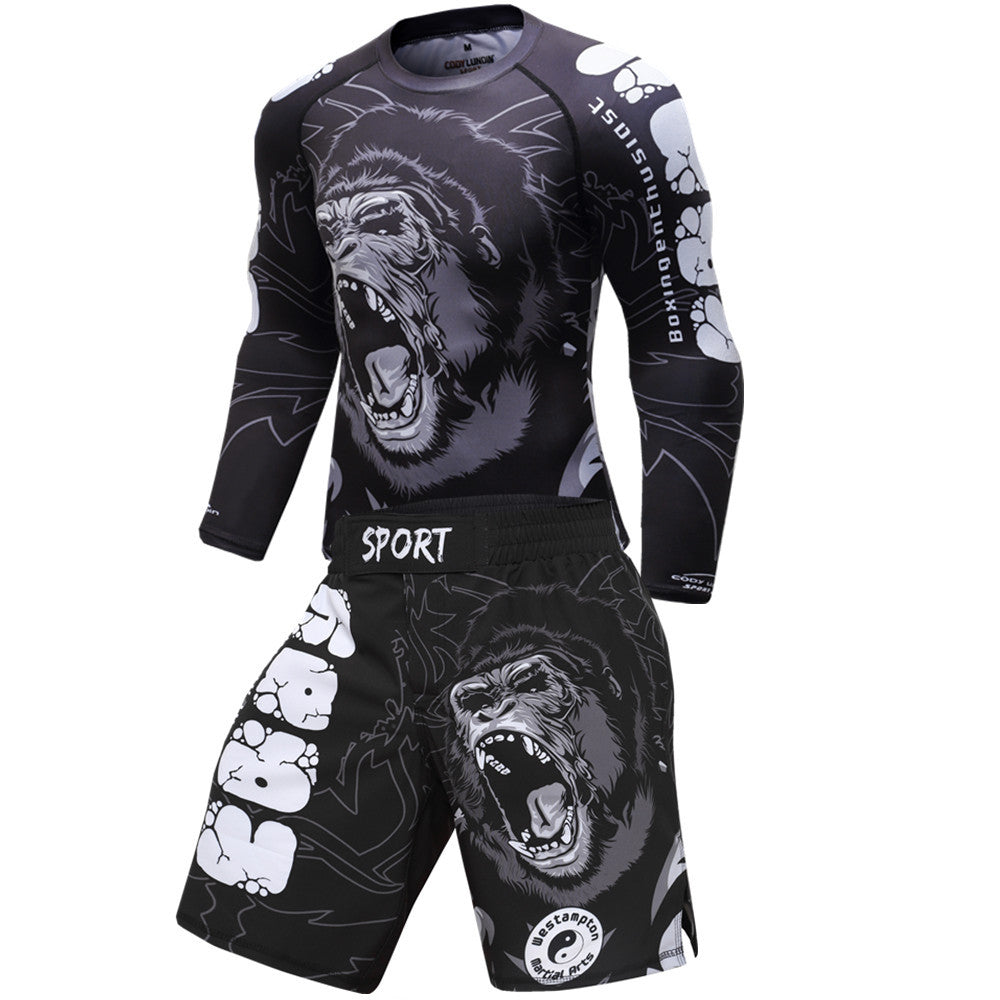 Elastic Compression Wear-Resistant Training Suit