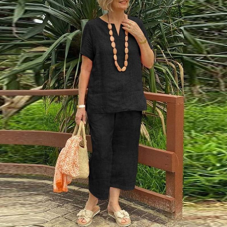 Loose Casual Summer Pants Suit