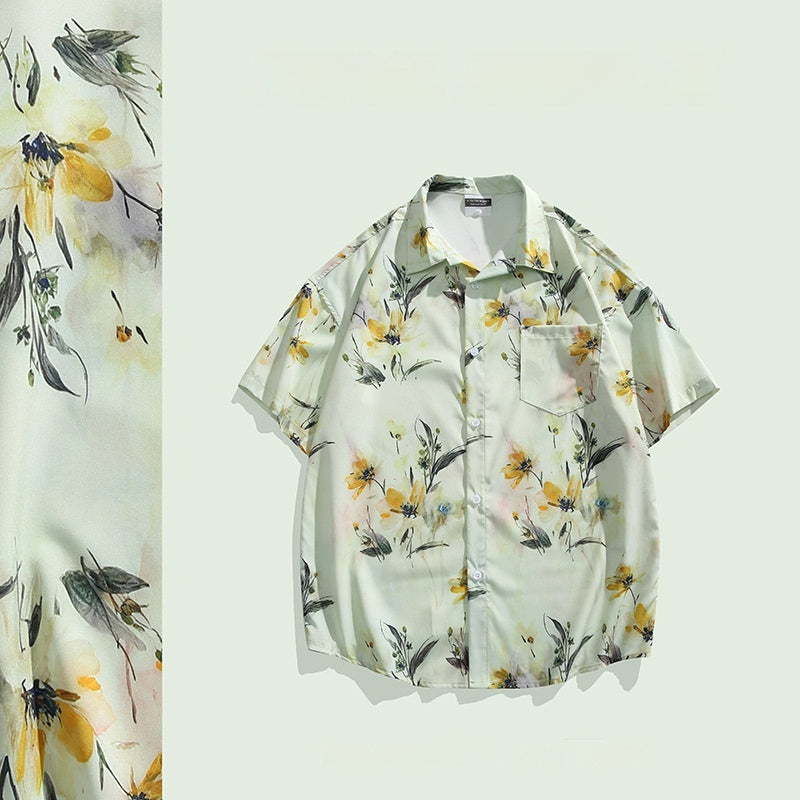 Hawaiian Printed Short Sleeve Shirt