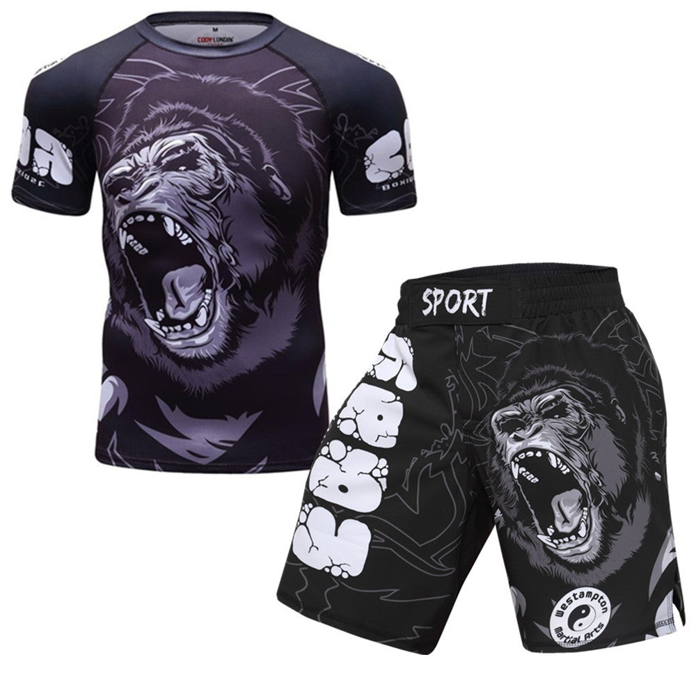 Elastic Compression Wear-Resistant Training Suit