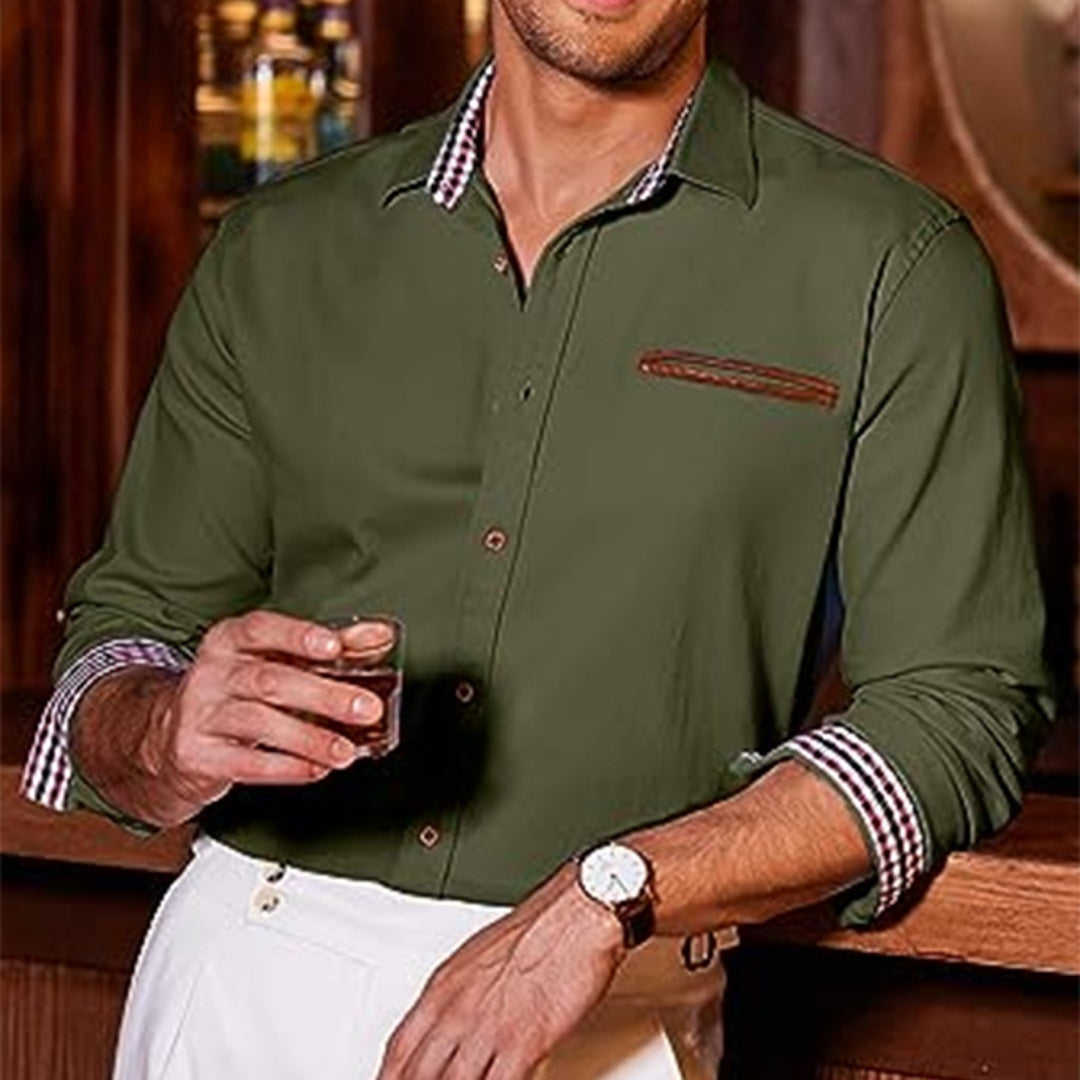 Spring Autumn Plaid Shirt
