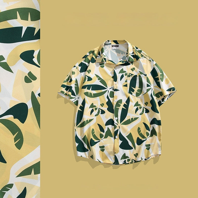 Hawaiian Printed Short Sleeve Shirt