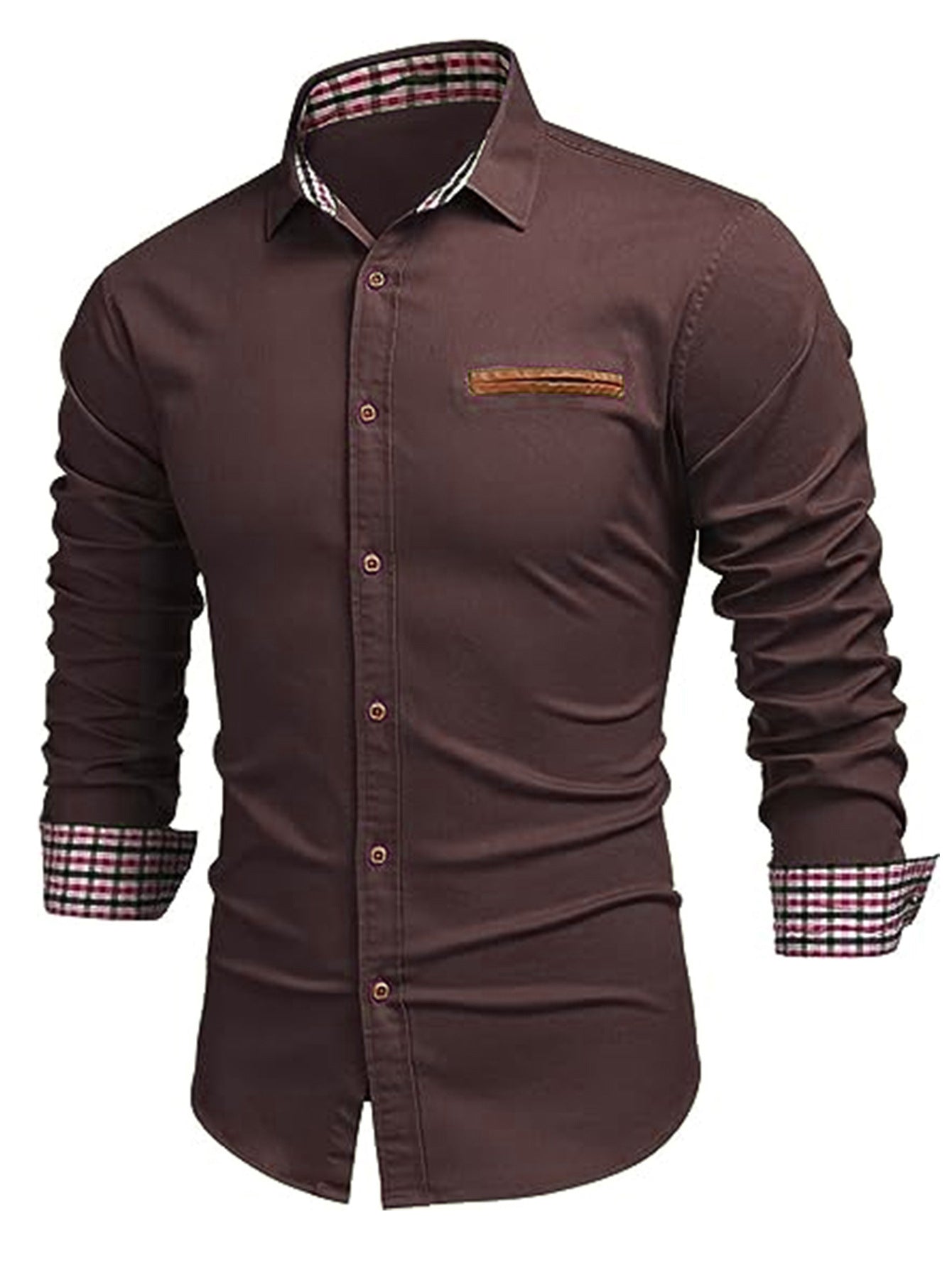 Spring Autumn Plaid Shirt