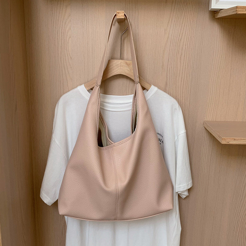 High-capacity Soft Leather Tote