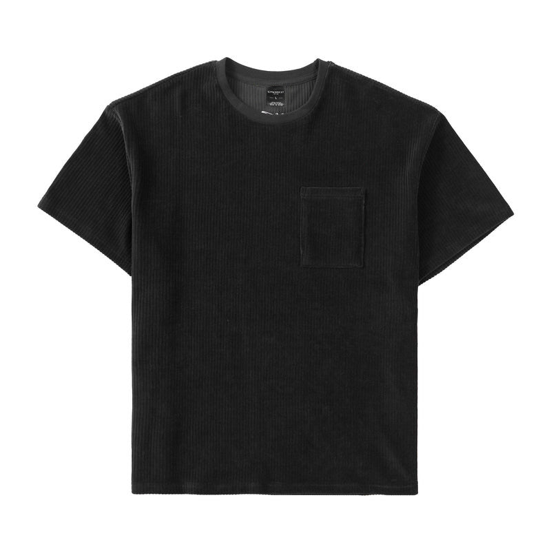 Round Neck Corduroy Casual T-Shirt