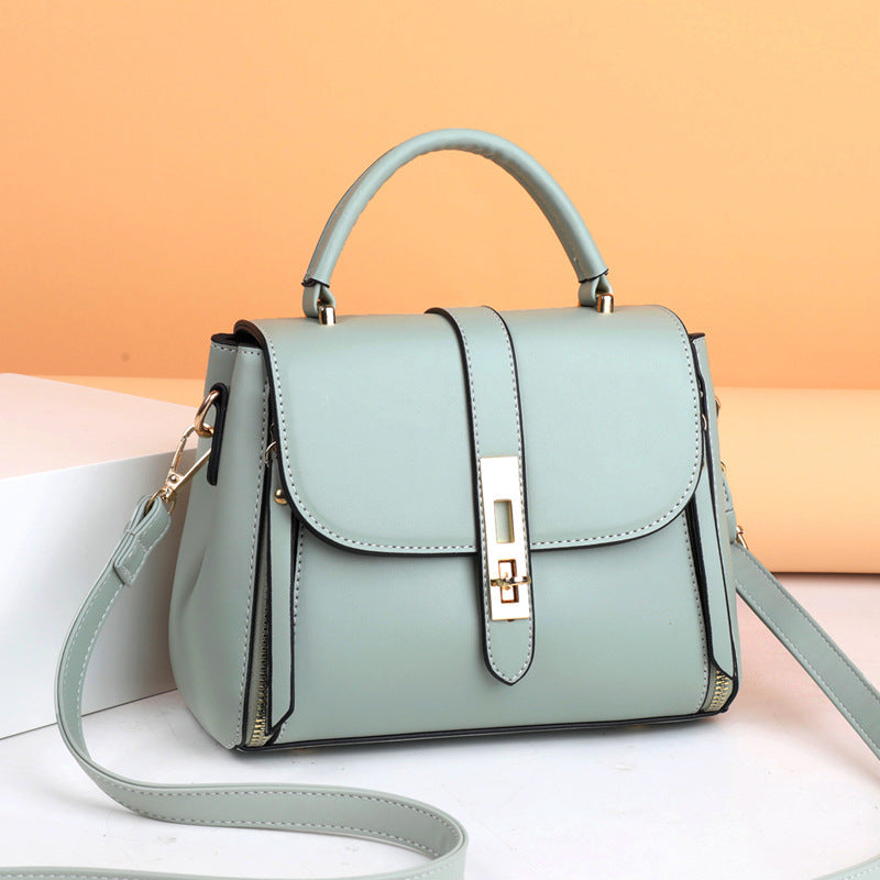 Soft Leather Portable Messenger Bag