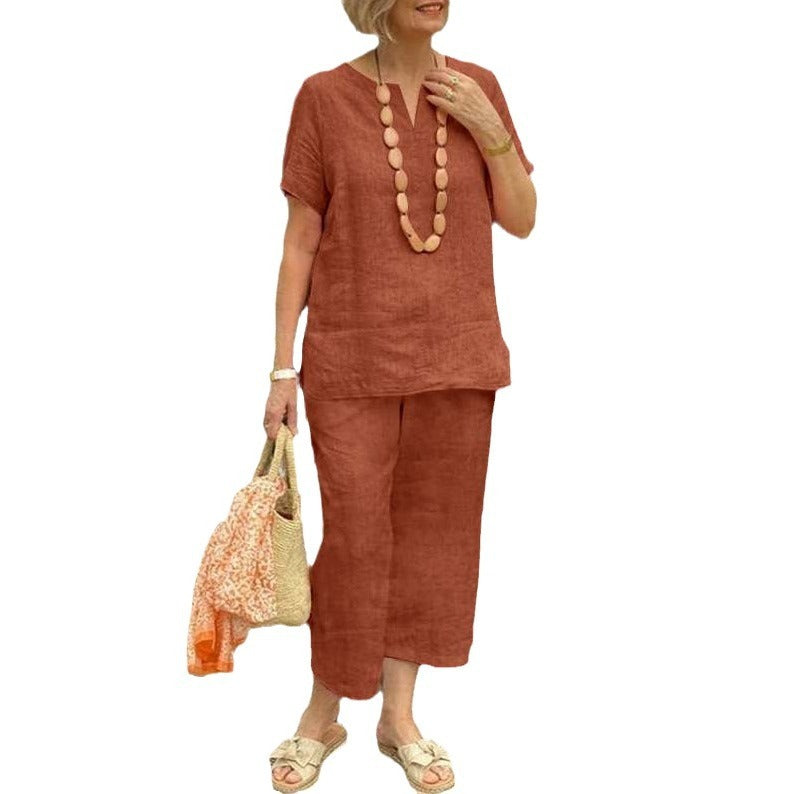 Loose Casual Summer Pants Suit