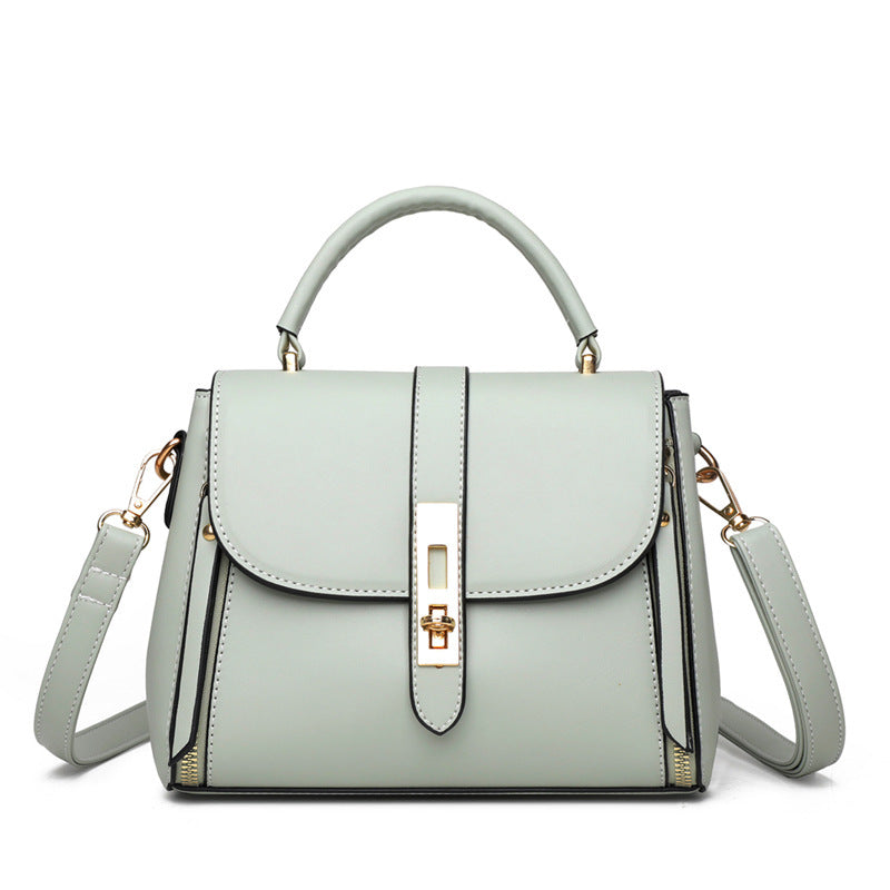 Soft Leather Portable Messenger Bag