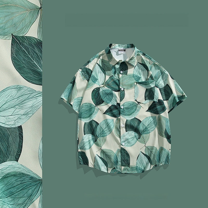 Hawaiian Printed Short Sleeve Shirt