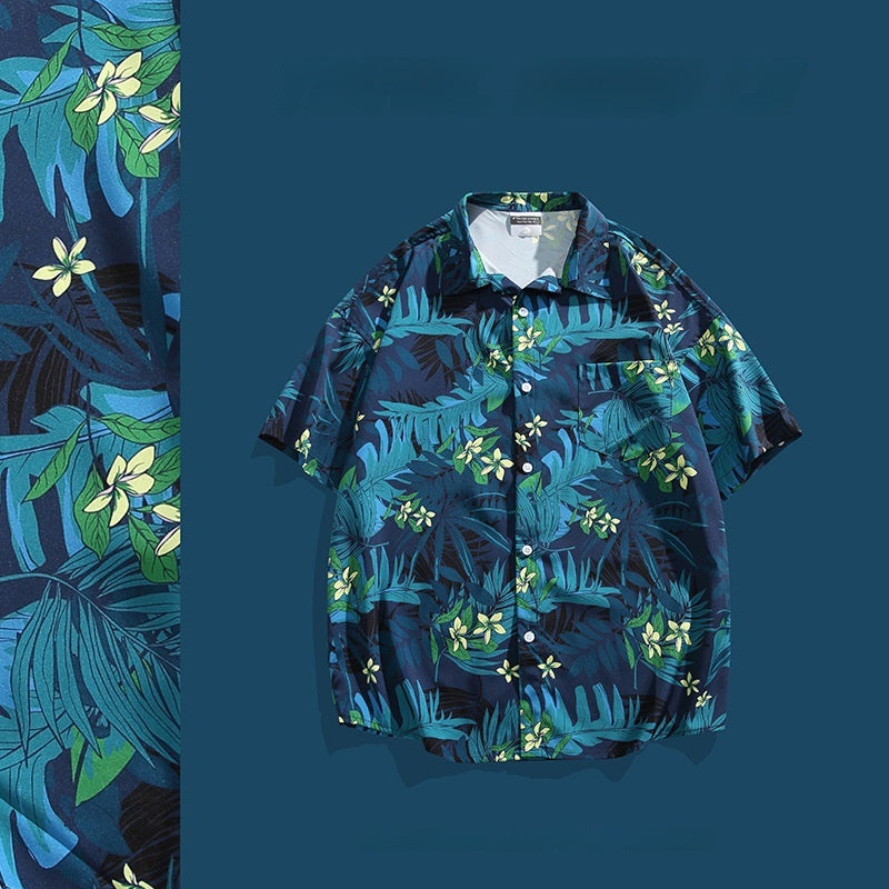 Hawaiian Printed Short Sleeve Shirt