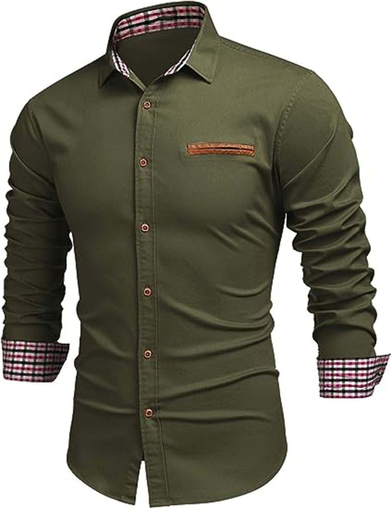 Spring Autumn Plaid Shirt