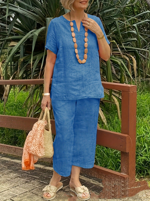 Loose Casual Summer Pants Suit
