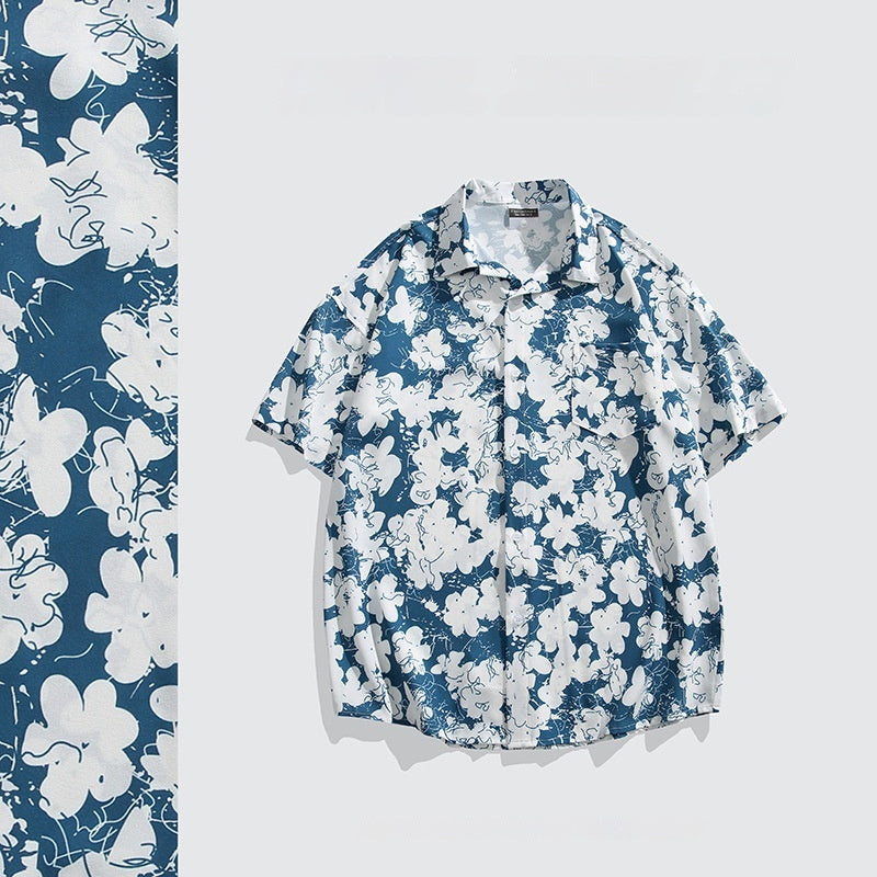 Hawaiian Printed Short Sleeve Shirt