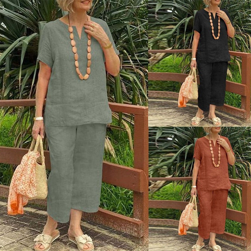 Loose Casual Summer Pants Suit