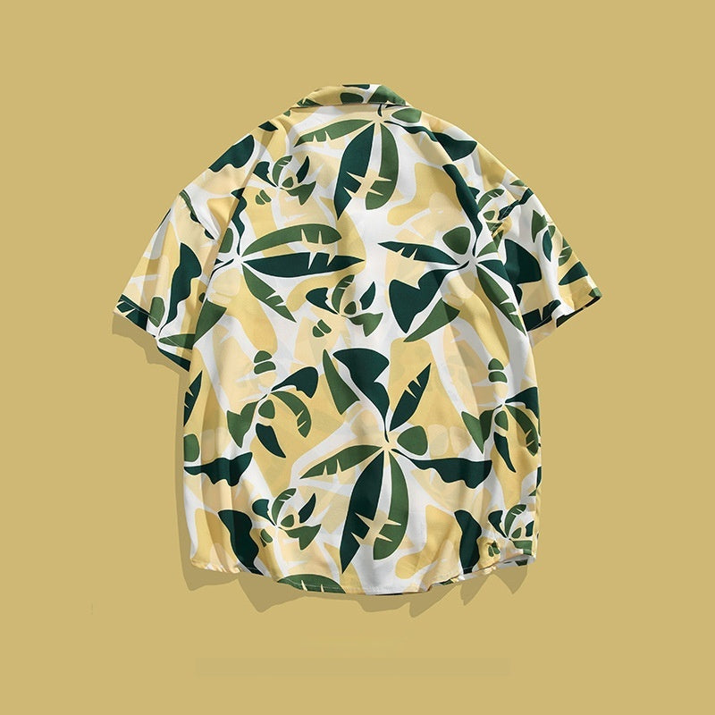 Hawaiian Printed Short Sleeve Shirt