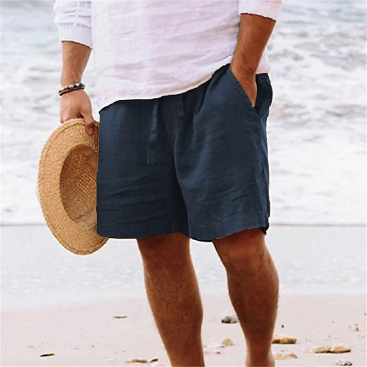 Daily Sand Pure Color Comfortable Breathable Shorts