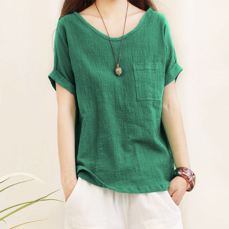 Literary Style Korean Version Short Sleeve Top