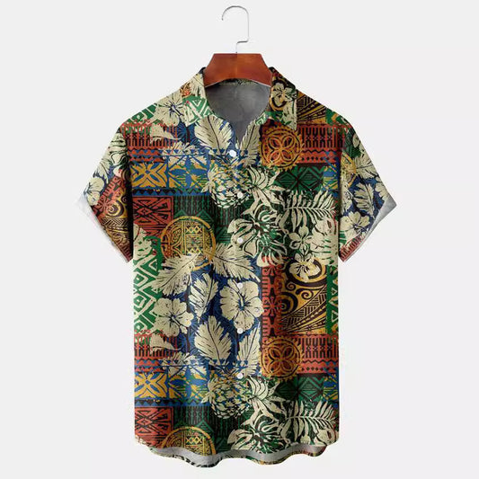 Casual Printed Hawaiian Shirt