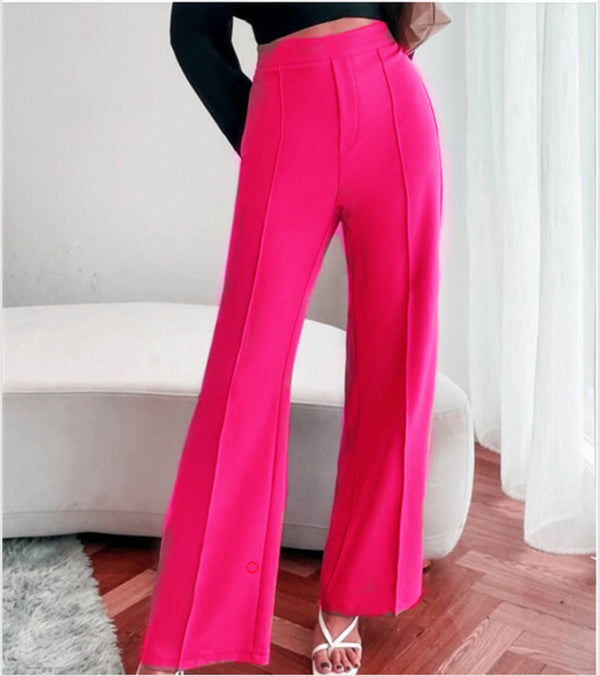 High Waist Casual Trousers