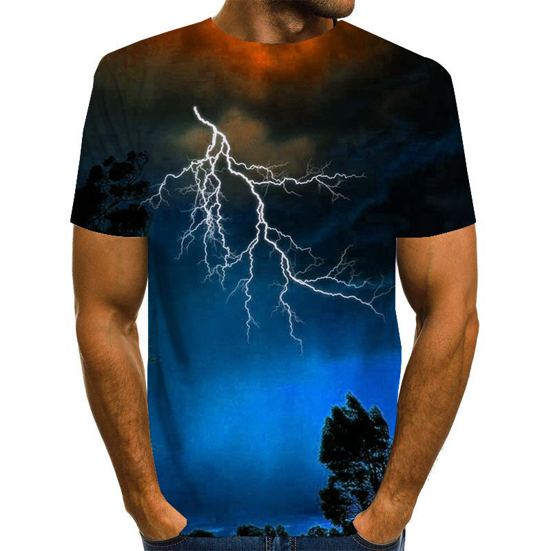 Lightning Tree 3D Print T-Shirt