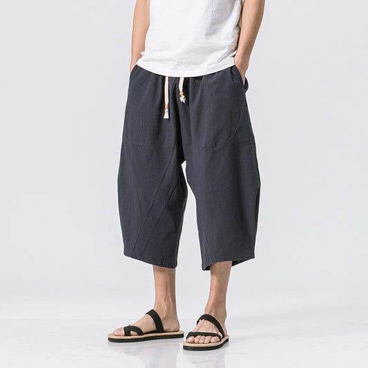 Chinese Style Cotton Harem Pants