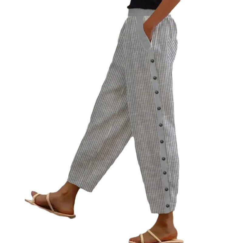 Striped Loose Comfortable Outdoor Pants