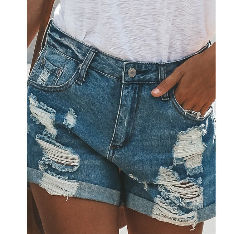 Denim Shorts Ripped