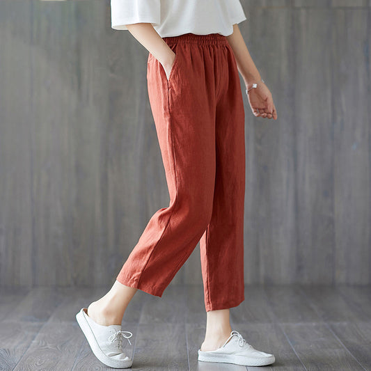 Spring-Autumn Cropped Trousers