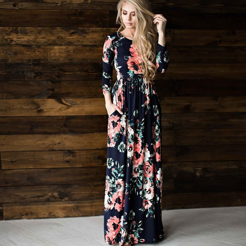 Printed Party Gown