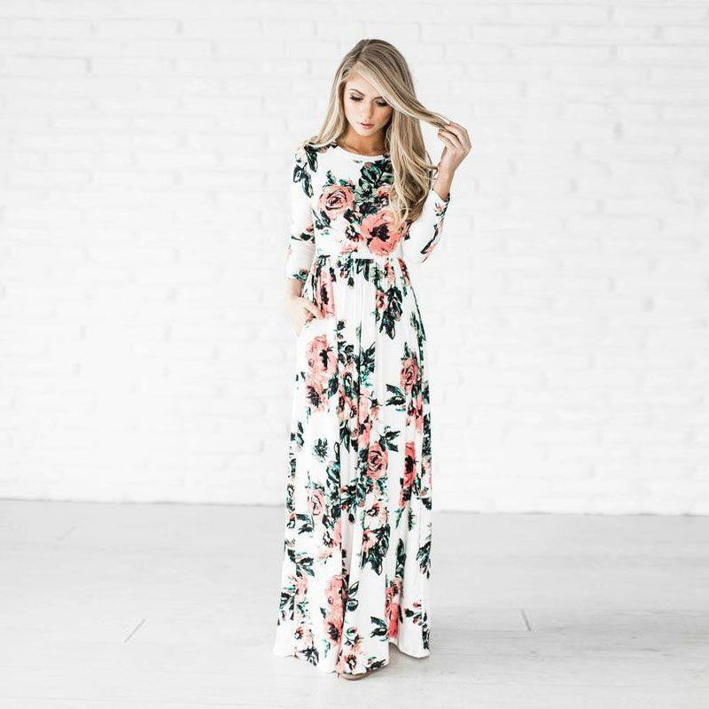 Printed Party Gown