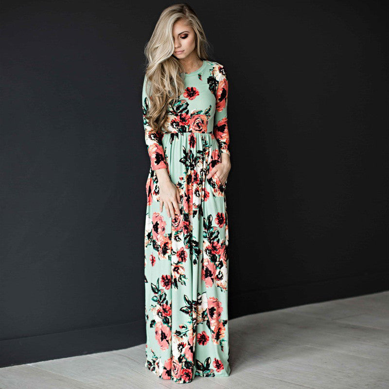 Printed Party Gown