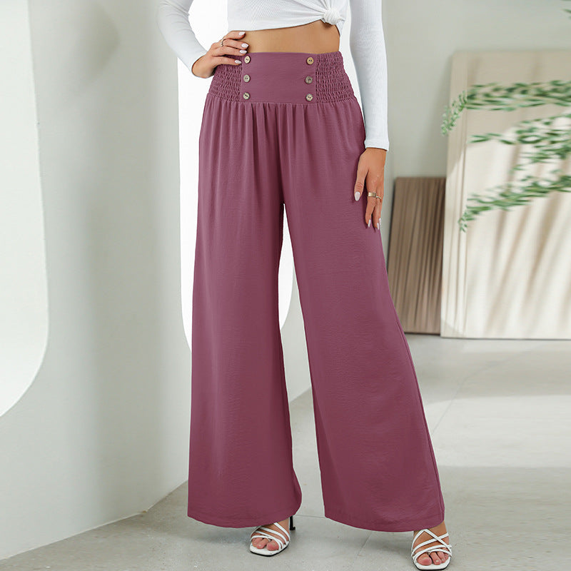 Straight Wide Leg Pants