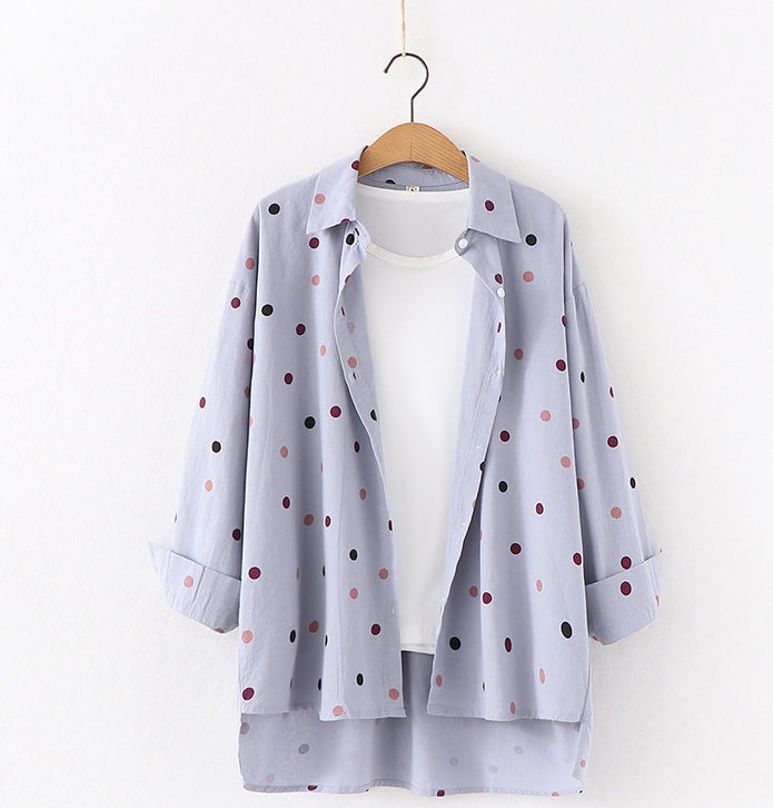 Polka Dot Print Shirt