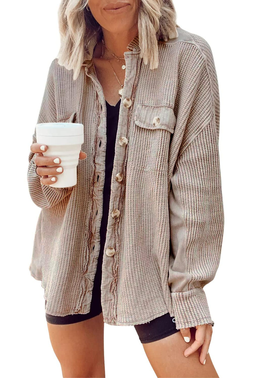 Lapel Long Sleeve Fashion Jacket