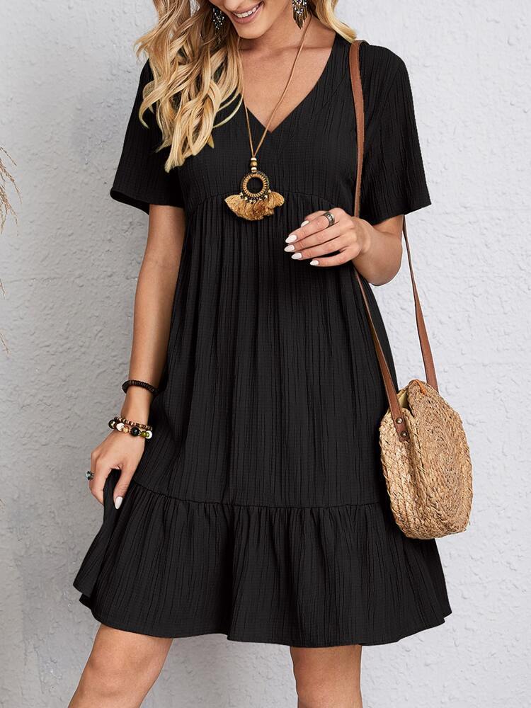 Loose Casual Short-sleeved Corset Dress