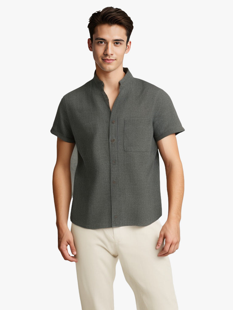 Breathable Cotton & Linen Shirt