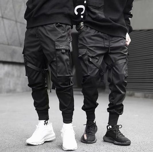 Streetwear Hip Hop Casual Pockets Cotton Track Pants