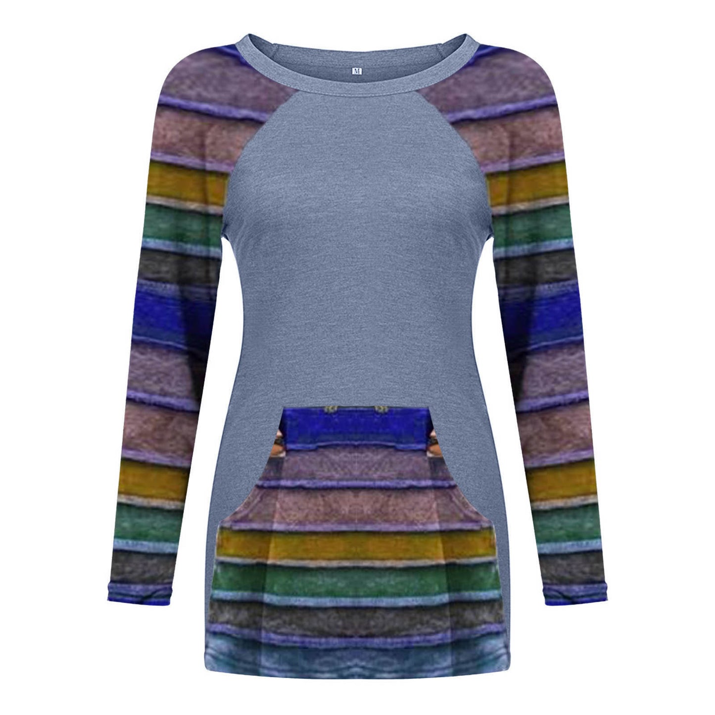 Loose Round Neck Long Sleeve T-Shirt