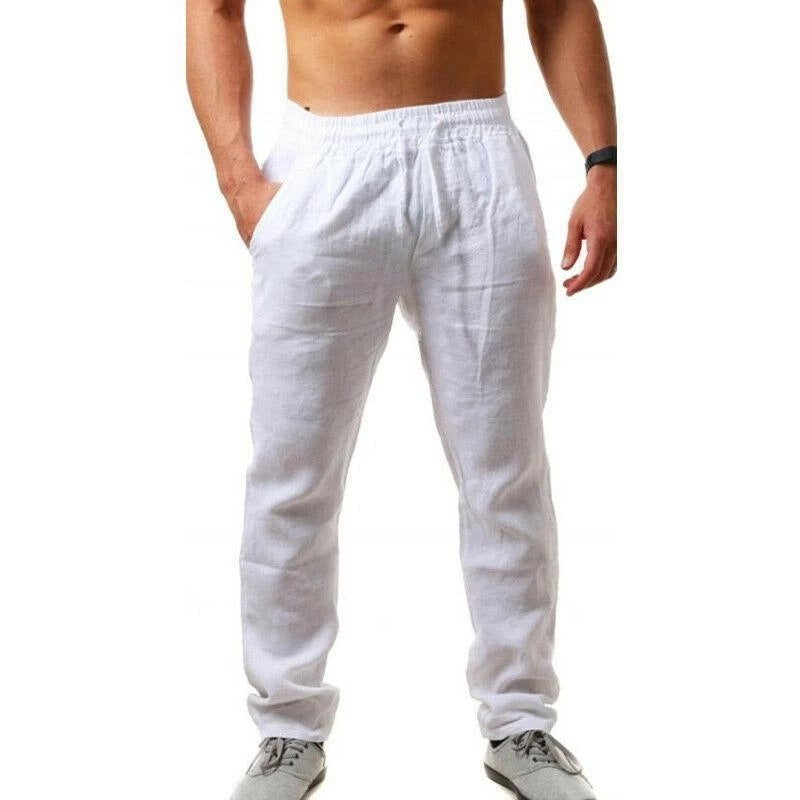 Breathable Cotton-Linen Loose Casual Sports Trousers