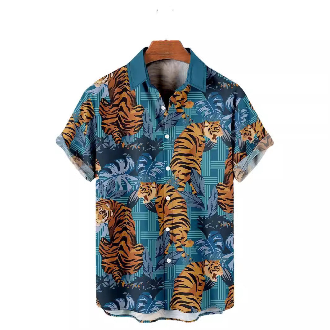 Casual Printed Hawaiian Shirt