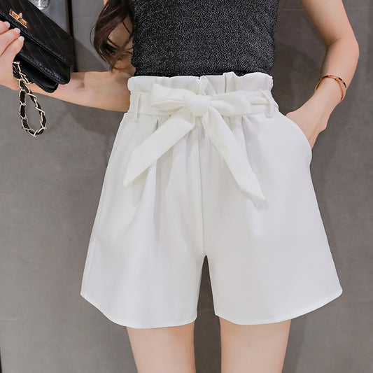 High Waist Wide-leg Shorts