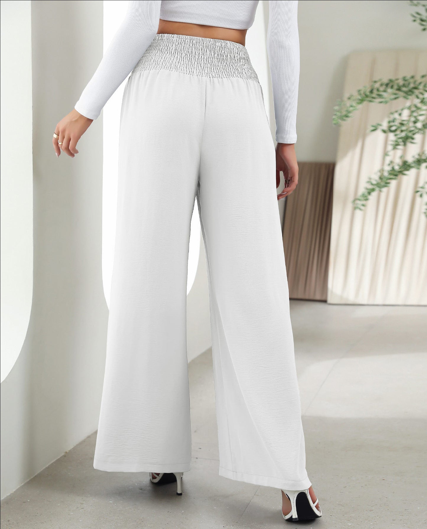 Straight Wide Leg Pants