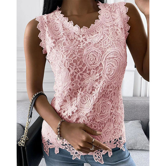 Flowers and Lace Vest